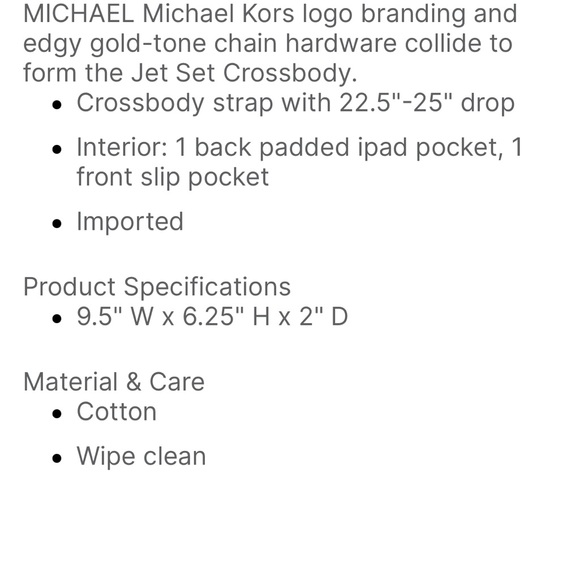 Michael Kors Large Jet Set Large Orange Crossbody NWT - Picture 4 of 5